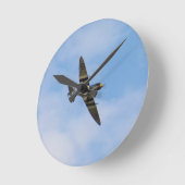 Modell von Spitfire M IX MK923 Runde Wanduhr (Winkel)