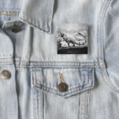 Modell von Tyrannosaurus rex B&W Button (Beispiel)