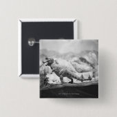 Modell von Tyrannosaurus rex B&W Button (Vorne & Hinten)