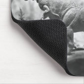 Modell von Tyrannosaurus rex B&W Mousepad (Ecke)