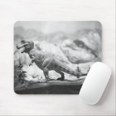 Modell von Tyrannosaurus rex B&W Mousepad (Mit Mouse)