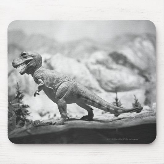 Modell von Tyrannosaurus rex B&W Mousepad (Vorne)