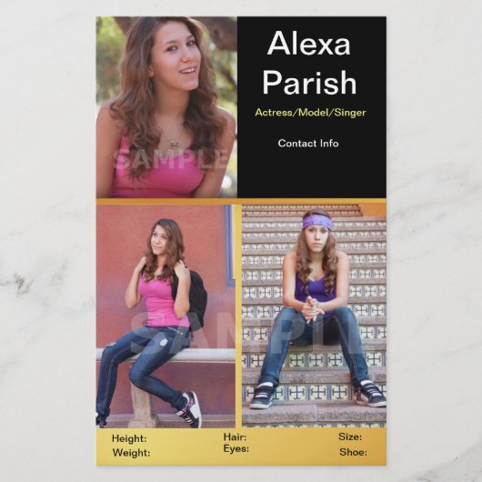 Modell/Vorlage der Comp-Karte mit einseitigem Kopf Flyer (Vorne)