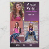 Modell/Vorlage der Comp-Karte mit einseitigem Kopf Flyer (Vorne)