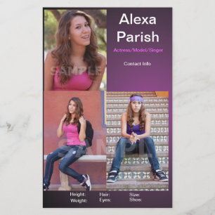 Modell/Vorlage der Comp-Karte mit einseitigem Kopf Flyer