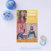 Modell/Vorlage der Comp-Karte mit einseitigem Kopf Flyer (Einzeln)