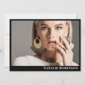 Modell-Vorlage für die Comp-Karte des Fotos Actor  Einladung (Vorderseite)