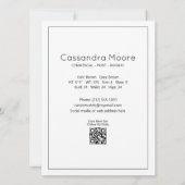 Modell Zusammengesetzte Karte Moderne Fotovorlage (Rückseite)