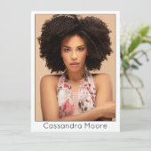 Modell Zusammengesetzte Karte Moderne Fotovorlage (Stehend Vorderseite)