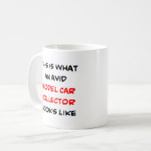 Modellauto-Kollektor, begeistert Kaffeetasse (Vorderseite Links)