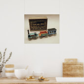 Modellbahn, c.1870 poster (Küche)