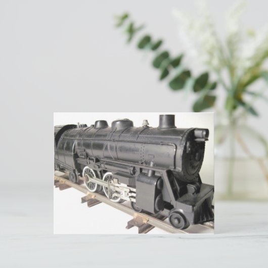 Modellbahn-Motor Postkarte (Stehend Vorderseite)