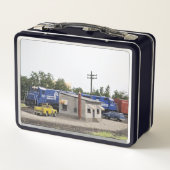 Modellbahn Nah-up Metall Brotdose (Rückseite)