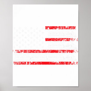 Modellbahn Patriotische USA-Flagge Lokomotive Mode Poster