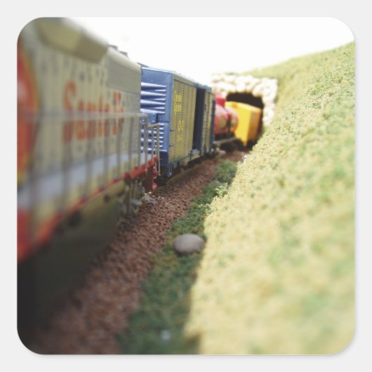 Modellbahn Quadratischer Aufkleber (Vorderseite)