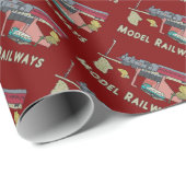 Modellbahnen Geschenkpapier (Rolleneckpunkt)