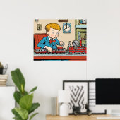 Modellbahnen - Kinderspielzeug Poster (Heimbüro)