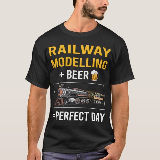 Modellbahnmodell Eisenbahnzug T-Shirt (Vorderseite)