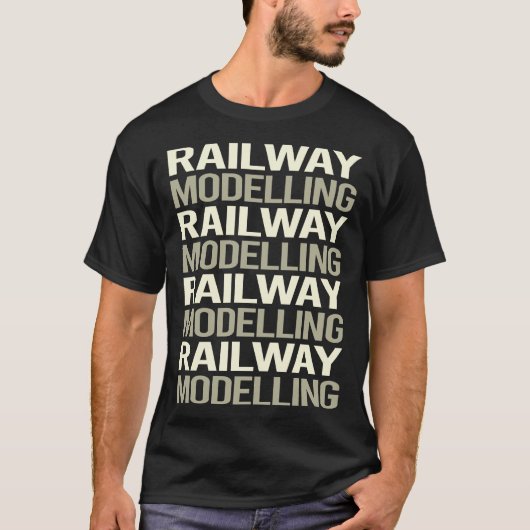 Modellbahnmodell Eisenbahnzug T-Shirt (Vorderseite)