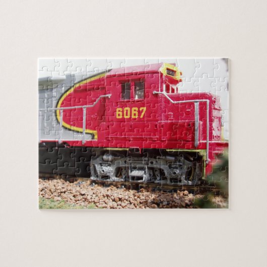 Modellbahnpuzzle Nr. 2 in Zinn Puzzle (Horizontal)