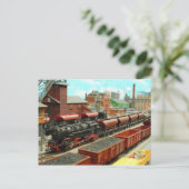 Modellbahnsteig Postkarte (Stehend Vorderseite)