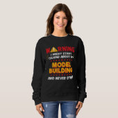 Modellbau-Modelleur-Witz-Grafik Sweatshirt (Vorne ganz)