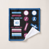 Modelldroge für Flugsymbolen Badhandtuch Set (Waschlappen)