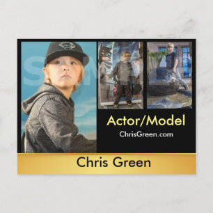 Modelle der Zed/Comp-Karten mit Headshot Postkarte