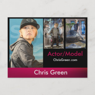 Modelle der Zed/Comp-Karten mit Headshot Postkarte