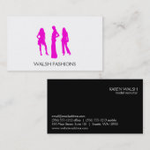 Modelle (Fuchsia) Visitenkarte (Vorne/Hinten)