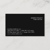 Modelle (Fuchsia) Visitenkarte (Rückseite)