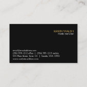 Modelle (Gold) Visitenkarte (Rückseite)