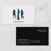 Modelle (marineblau) visitenkarte (Vorne/Hinten)