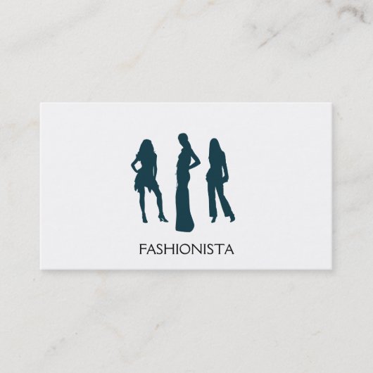 Modelle (marineblau) visitenkarte (Vorderseite)