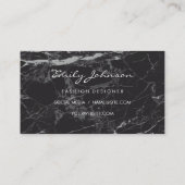 Modelle | Schwarzer Marmor Visitenkarte (Rückseite)