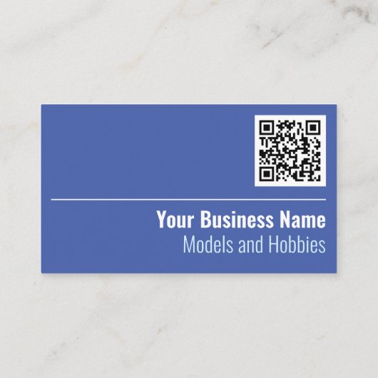 Modelle und Hobbys QR Code Business Card Visitenkarte (Rückseite)