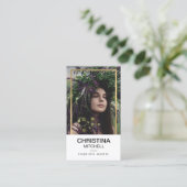 Modelle und Schauspieler Headshot Foto Imitate Gol Visitenkarte (Stehend Vorderseite)