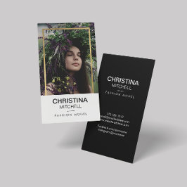Modelle und Schauspieler Headshot Foto Imitate Gol Visitenkarte
