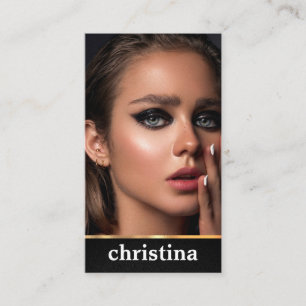 Modelle und Schauspieler Moderne Headshot Business Visitenkarte