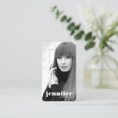 Modelle und Schauspieler Moderne Headshot V Busine Visitenkarte (Stehend Vorderseite)