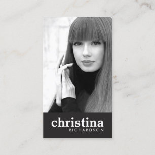 Modelle und Schauspieler Modernes Headshot II Visitenkarte