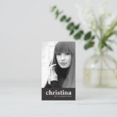 Modelle und Schauspieler Modernes Headshot II Visitenkarte (Stehend Vorderseite)