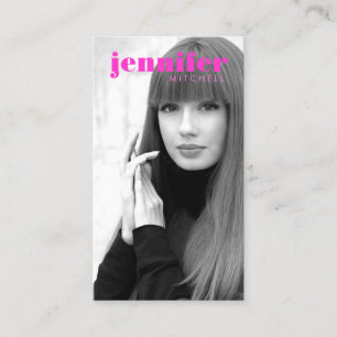 Modelle und Schauspieler Modernes Headshot IV Visitenkarte