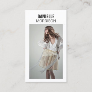 Modelle und Schauspielermoderne Visitenkarte