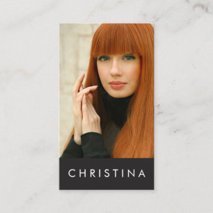 Modelle und Schauspielermoderner Headshot Visitenkarte