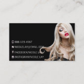 ★ Modelle und Schauspielermodernes Visitenkarte (Vorderseite)