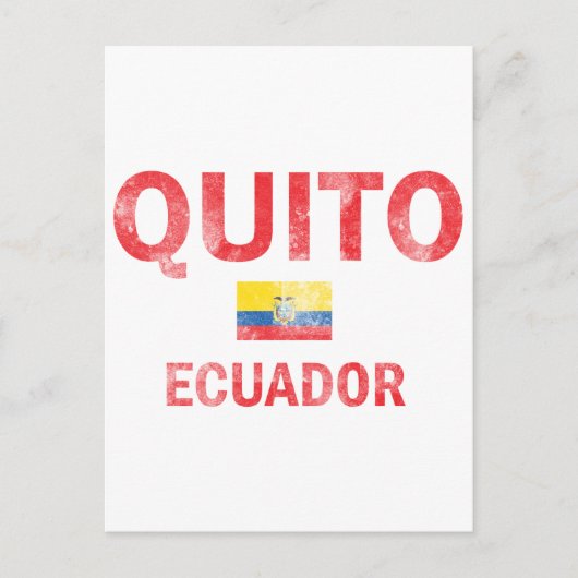 Modelle von Quito Ecuador Postkarte (Vorderseite)