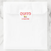 Modelle von Quito Ecuador Quadratischer Aufkleber (Tasche)