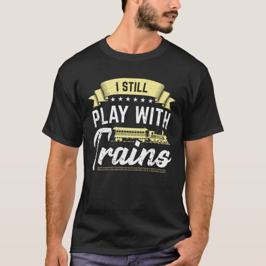Modelleisenbahnfahrergeschenk T-Shirt (Vorderseite)