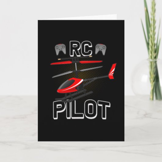 Modellflugzeug-Hubschrauberpilotenmodell Hubschrau Karte (Vorderseite)